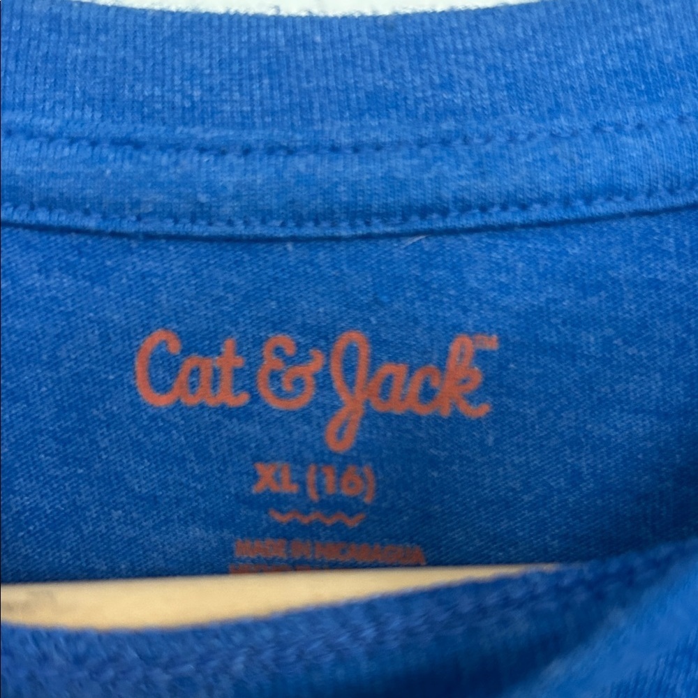 Sharkastic! Boys' Long Sleeve Graphic Tee - Blue - Picture 2 of 4
